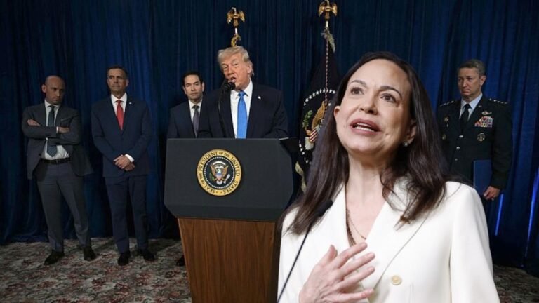 Trump descarta a María Corina Machado por falta de apoyo y respeto en Venezuela